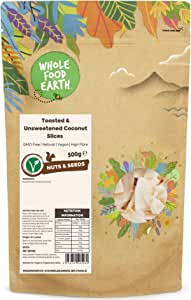 Wholefood Earth Toasted & Unsweetened Coconut Slices 500g RRP 7.25 CLEARANCE XL 4.99
